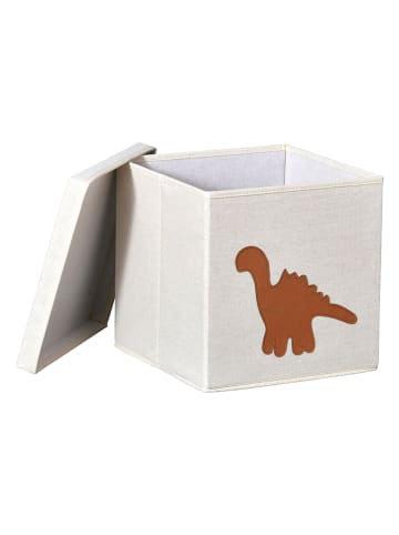 STORE IT Pudełko "Dino" w kolorze beżowym - 30 x 30 x 30 cm