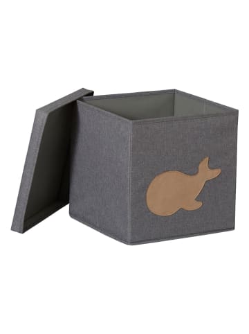 STORE IT Ordnungsbox "Wal" in Hellgrau - (B)30 x (H)30 x (T)30 cm