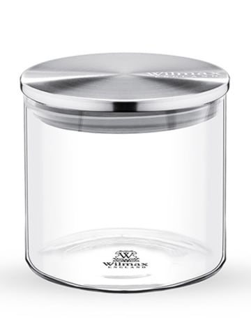 Wilmax Vorratsglas in Transparent/ Silber - 600 ml