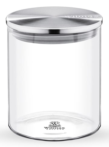 Wilmax Vorratsglas in Transparent/ Silber - 760 ml