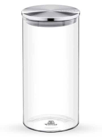 Wilmax Voorraadglas transparant/zilverkleurig - 1,3 l