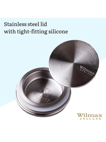 Wilmax Vorratsglas in Transparent/ Silber - 1,8 l