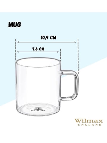 Wilmax 6er-Set: Gläser in Transparent - 320 ml