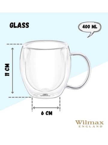 Wilmax Glas transparant - 400 ml