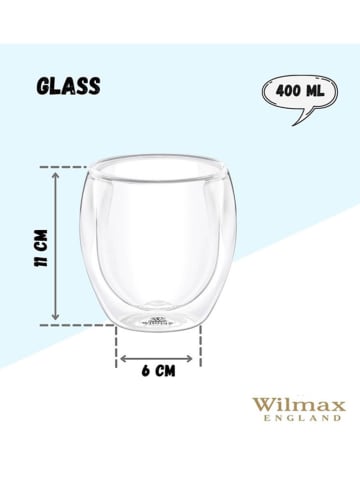 Wilmax Glas transparant - 400 ml