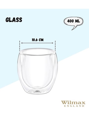 Wilmax Glas transparant - 400 ml
