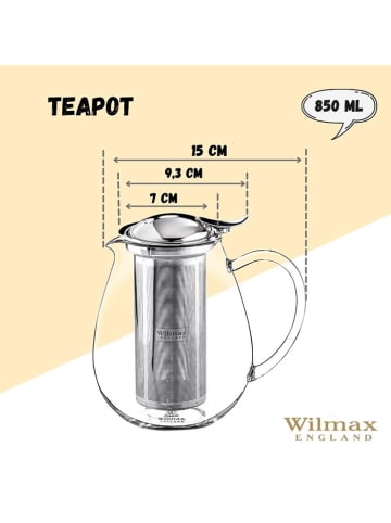 Wilmax Theepot transparant - 850 ml
