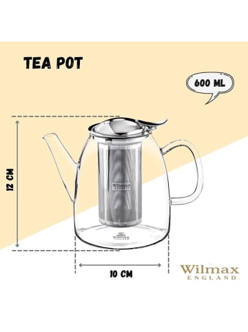 Wilmax Theepot transparant - 600 ml