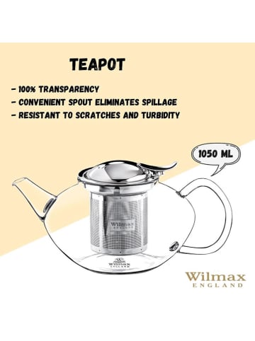 Wilmax Theepot transparant - 1,05 l
