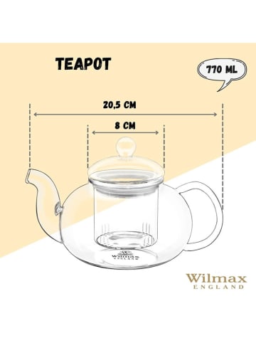 Wilmax Imbryk do herbaty - 770 ml