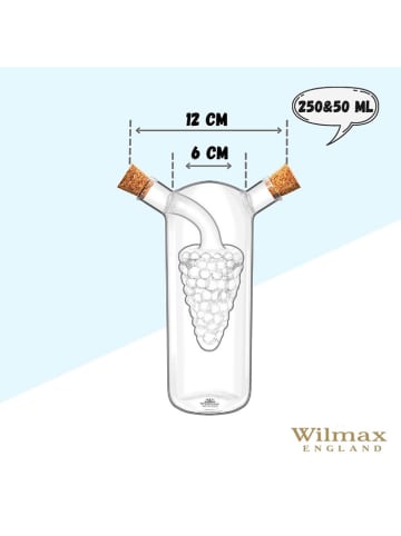 Wilmax Essig- & Ölspender in Transparent