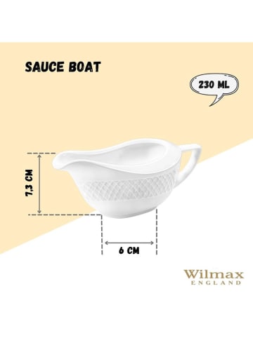 Wilmax Sauciere in Weiß - 230 ml