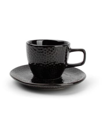 Salt and Pepper Filiżanki (4 szt.) "Mielo" w kolorze czarnym do mokki - 100 ml