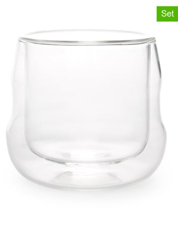 Salt and Pepper 2er-Set: Doppelwandige Gläser "Palm" in Transparent - 200 ml