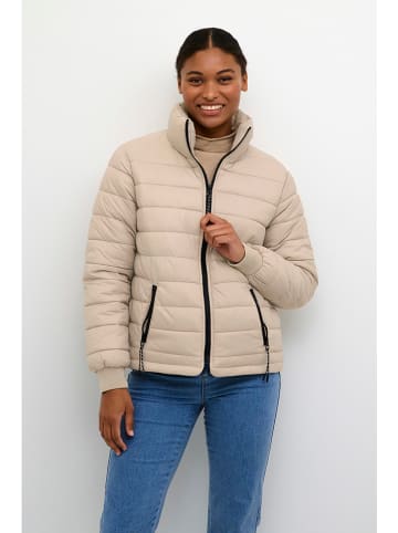 Kaffe Doorgestikte jas beige