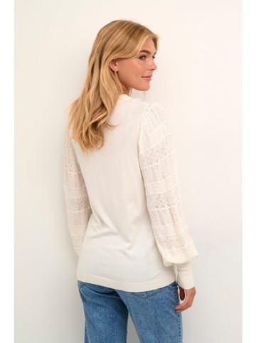 Kaffe Pullover in Creme