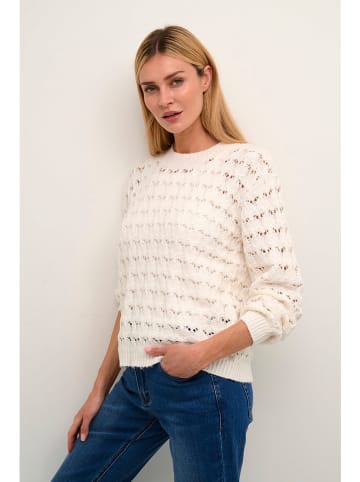 Kaffe Pullover in Creme