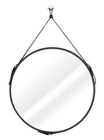 Homede Spiegel in Schwarz - (B)55 x (T)55 cm
