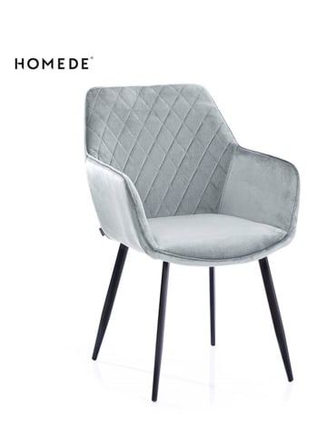 Homede Stuhl in Silber - (B)59 x (H)62 x (T)59 cm