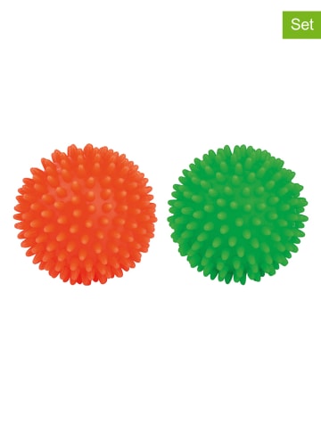 moses. Relaksacyjne piłki jeżowe (2 szt.) w kolorze zielonym i pomarańczowym - 6+