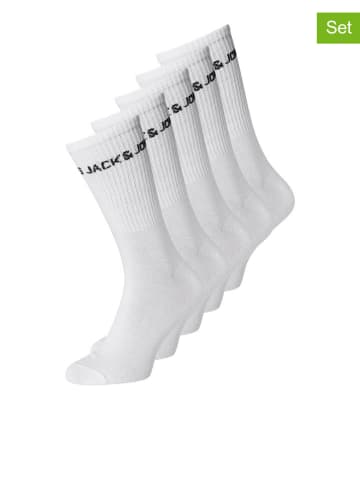 Jack & Jones 5er-Set: Socken in Weiß