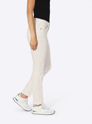 Heine Dżinsy - Slim fit - w kolorze kremowym