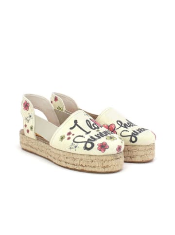 Calceo Sandalen crème/meerkleurig
