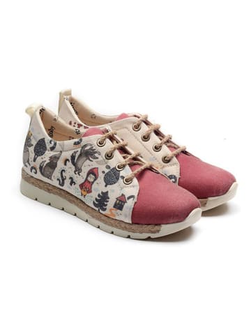 Goby Sneakers rood/crème