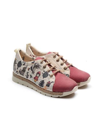 Goby Sneakers rood/crème