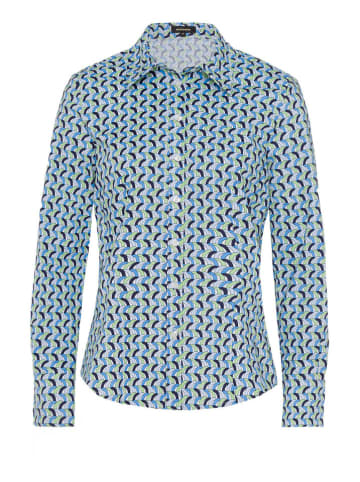 More & More Blouse lichtblauw/groen