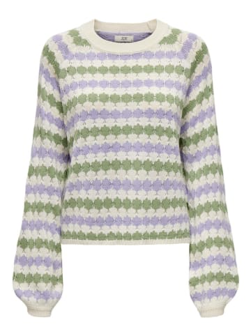 JDY Sweter w kolorze fioletowo-zielonym