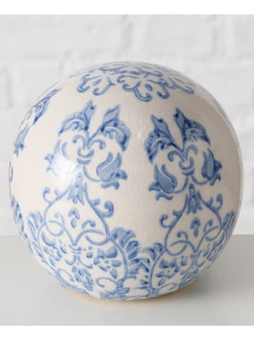 Boltze Dekoracja "Martha" w kolorze biało-błękitnym - Ø 10 cm