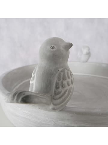 Boltze Vogelbadje "Badum" lichtgrijs - Ø 21 cm