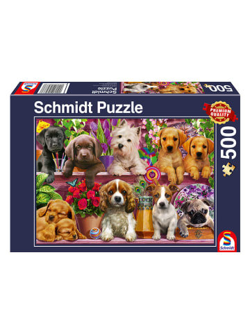 Schmidt Spiele 500tlg. Puzzle "Hunde im Regal"