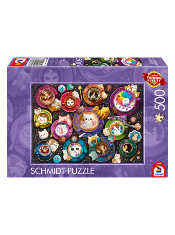 Schmidt Spiele 500tlg. Puzzle "Kätzchen à la Latte Art" - ab 8 Jahren