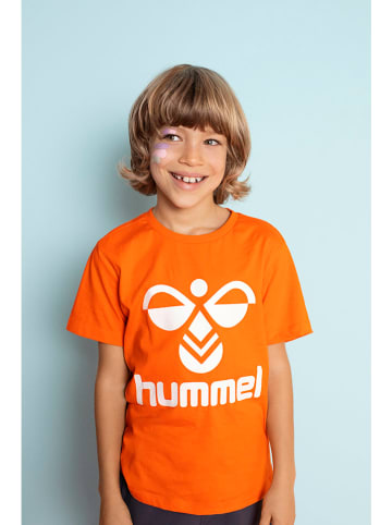 Hummel Koszulka "Tres" w kolorze pomarańczowym