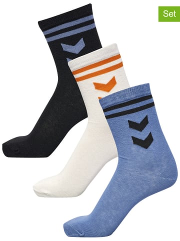 Hummel 3er-Set: Socken "Alife" in Schwarz/ Weiß/ Blau