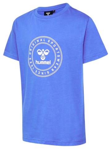 Hummel Koszulka "Circle" w kolorze niebieskim