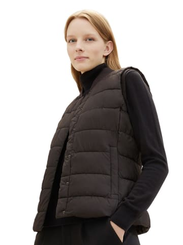 Tom Tailor Doorgestikte bodywarmer bruin