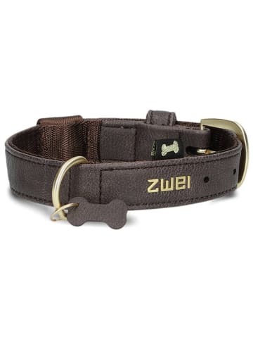 Zwei Halsband in Braun - (L)38 cm