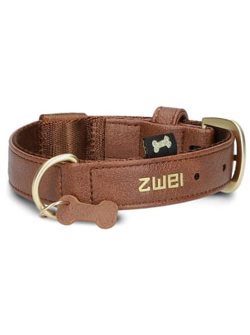 Zwei Halsband lichtbruin - (L)38 cm