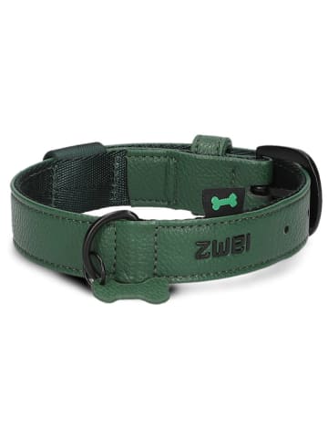 Zwei Halsband groen - (L)38 cm