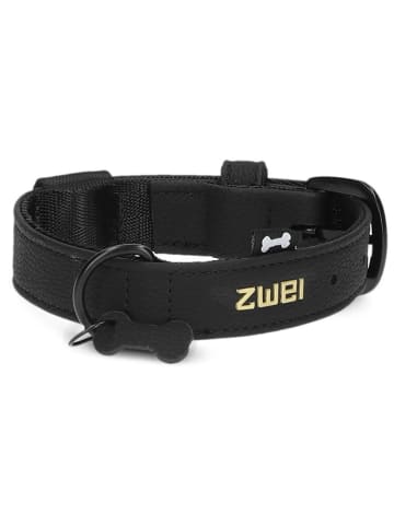 Zwei Halsband zwart - (L)38 cm