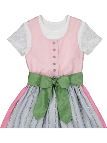 Turi Landhaus Dirndl in Rosa/ Hellblau