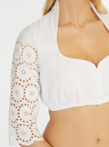 Halali by Astrid Söll Dirndlblouse "Magdalena" wit