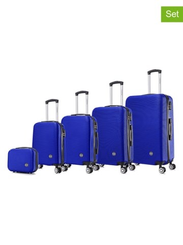 Canadian Peak 5tlg. Hardcase-Trolleyset "Solomuneak" in Blau