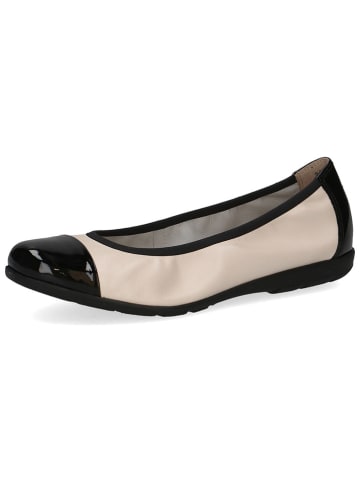 Caprice Leder-Ballerinas in Beige