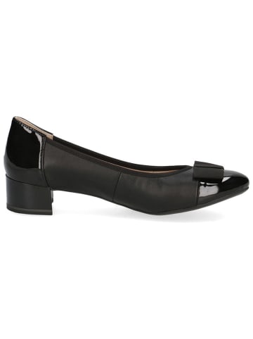 Caprice Leder-Pumps in Schwarz