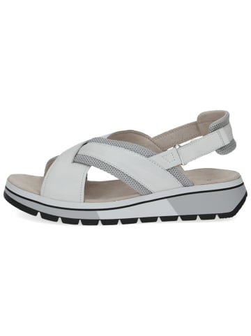 Caprice Leren sleehaksandalen wit