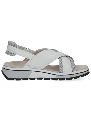 Caprice Leren sleehaksandalen wit